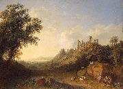 Jacob Philipp Hackert, Landschaft mit Tempelruinen auf Sizilien